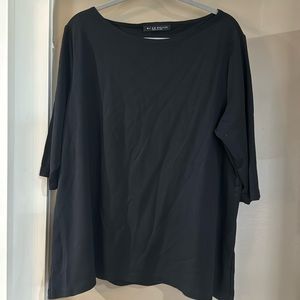 Bryn Walker elbow-3/4 sleeve boatneck shirt